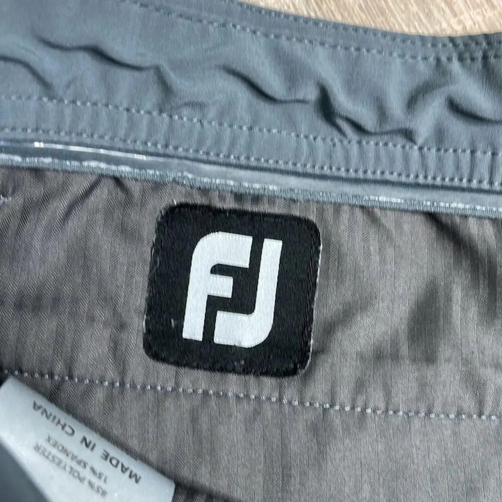 FOOTJOY Men's Gray Flat Front Casual Shorts